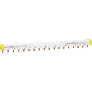 Schneider Distribution - barre omnibus en peigne - facile à couper - Acti 9 equilibrés 3P+N 18 modules 10 - A9XPH518