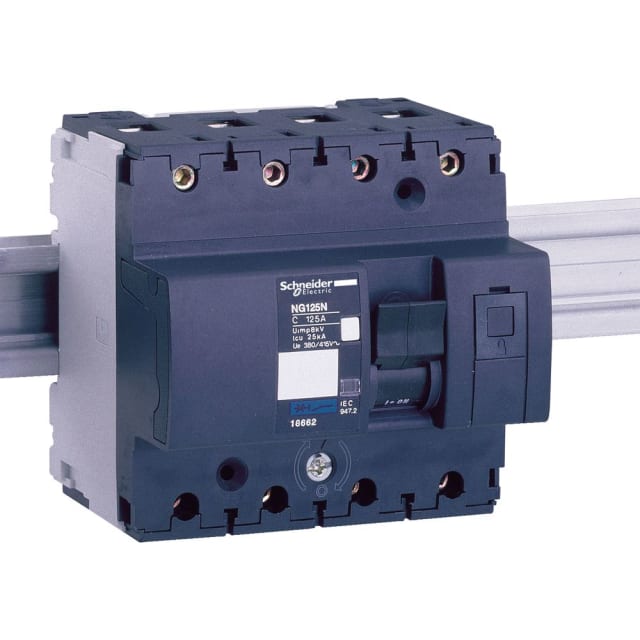 Schneider Distribution - disjoncteur modulaire Multi 9 - NG125L - 4 pôles - 32 A - courbe C - 18825 Schneider Distribution - disjoncteur modulaire Multi 9 - NG125L - 4 pôles - 32 A - courbe C - 18825