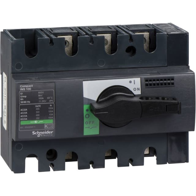 Schneider Distribution - interrupteur-sectionneur - Interpact INS100 - 3P - 100 A - 28908 Schneider Distribution - interrupteur-sectionneur - Interpact INS100 - 3P - 100 A - 28908