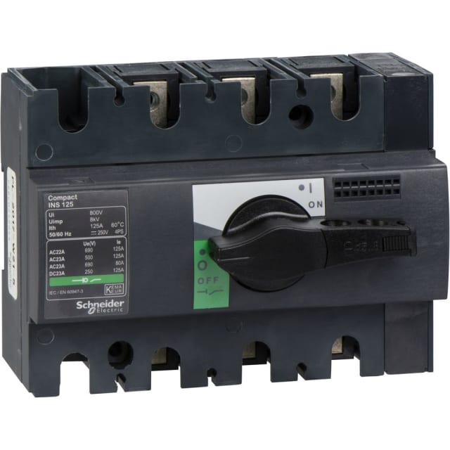 Schneider Distribution - interrupteur-sectionneur - Interpact INS125 - 3P - 125 A - 28910 Schneider Distribution - interrupteur-sectionneur - Interpact INS125 - 3P - 125 A - 28910