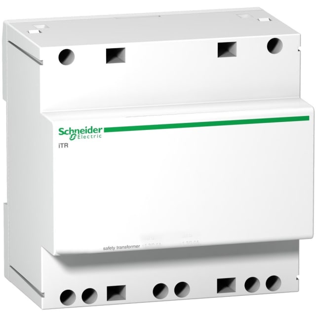 Schneider Distribution - transformateur de sécurité modu. iTR - 230 V 50-60 Hz - sortie 12-24 V - 63 VA - A9A15222 Schneider Distribution - transformateur de sécurité modu. iTR - 230 V 50-60 Hz - sortie 12-24 V - 63 VA - A9A15222