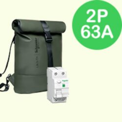 Schneider Residential - Colis sacoche de vélo Interr diff 2p 63A: 2x R9R04263 + 6x R9R01263 - 2025BAG2P63