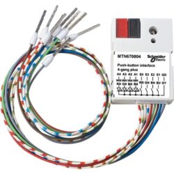 Détails visibles de Interface poussoir quadruple Plus KNX blanc pour Extensions d’entrées / sorties