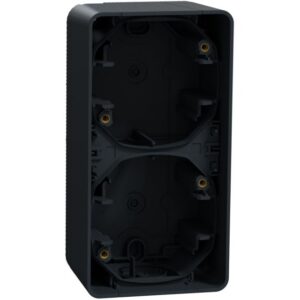 Schneider Residential - Mureva Styl - Boîte 2 postes verticale - saillie - IP55 - IK08 - gris - MUR37912