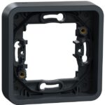Schneider Residential - Mureva Styl - Cadre 1 poste - encastré - IP55 - IK08 - gris - MUR34107