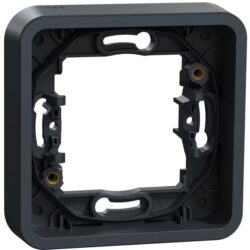 Schneider Residential - Mureva Styl - Cadre 1 poste - encastré - IP55 - IK08 - gris - MUR34107