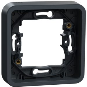 Schneider Residential - Mureva Styl - Cadre 1 poste - encastré - IP55 - IK08 - gris - MUR34107