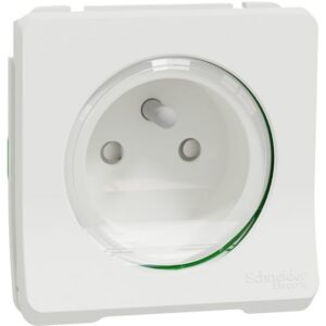 Schneider Residential - Mureva Styl - Prise courant 2P+T - composable - IP55 IK08 - connex auto - blanc - MUR39133