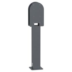 Poteau de sol pour station de charge, finition gris anthracite