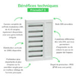 Schneider Residential - PrismaSeT S - Coffret modulaire - 6x24 modules - sans porte - blanc - LVSST624 – Image 6