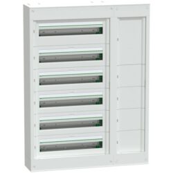 Schneider Residential - PrismaSeT S - Coffret modulaire avec gaine - 6x24 modules - sans porte - blanc - LVSSD624