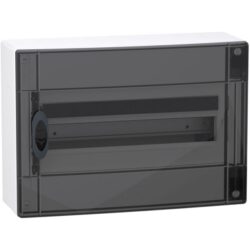 Schneider Residential - PrismaSeT XS - coffret en saillie - 1 rangée - 18M - porte transparente - blanc - LVSXM118