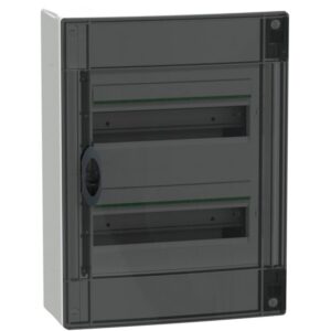 Schneider Residential - PrismaSeT XS - coffret en saillie - 2 rangées - 13M -porte transparente - blanc - LVSXM213