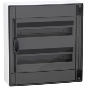 Schneider Residential - PrismaSeT XS - coffret en saillie - 2 rangées - 18M - porte transparente - blanc - LVSXM218