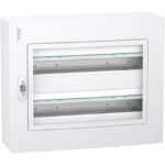 Schneider Residential - PrismaSeT XS - coffret en saillie - 2 rangées - 24M - porte transparente - blanc - LVSXM224