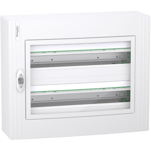 Schneider Residential - PrismaSeT XS - coffret en saillie - 2 rangées - 24M - porte transparente - blanc - LVSXM224 Schneider Residential - PrismaSeT XS - coffret en saillie - 2 rangées - 24M - porte transparente - blanc - LVSXM224