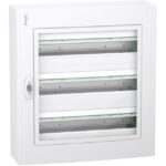 Schneider Residential - PrismaSeT XS - coffret en saillie - 3 rangées - 24M - porte transparente - blanc - LVSXM324