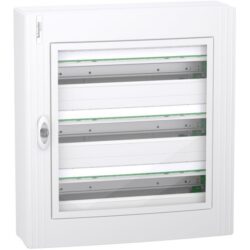Schneider Residential - PrismaSeT XS - coffret en saillie - 3 rangées - 24M - porte transparente - blanc - LVSXM324