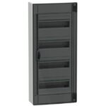 Schneider Residential - PrismaSeT XS - coffret en saillie - 4 rangées - 13M -porte transparente - blanc - LVSXM413