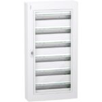 Schneider Residential - PrismaSeT XS - coffret en saillie - 6 rangées - 24M - porte transparente - blanc - LVSXM624