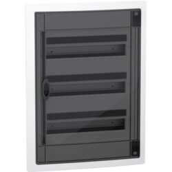 Schneider Residential - PrismaSeT XS - coffret encastré - 3 rangées - 18M - porte transparente - 850°C - LVSXH318