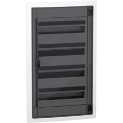 Schneider Residential - PrismaSeT XS - coffret encastré - 4 rangées - 18M - porte transparente - 850°C - LVSXH418