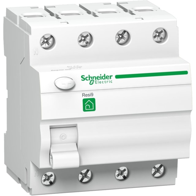 Schneider Residential - RESI9 ID interrupteur différentiel 4P 63A 300 mA type A - R9R04463 Schneider Residential - RESI9 ID interrupteur différentiel 4P 63A 300 mA type A - R9R04463