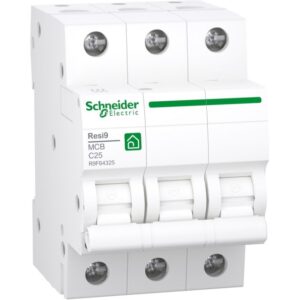 Schneider Residential - RESI9 disjoncteur 3P 25A C 3kA - R9F64325