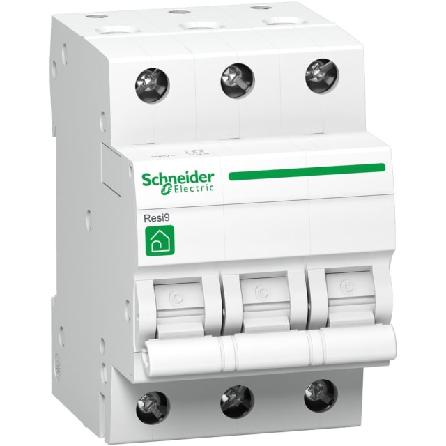 Schneider Residential - RESI9 disjoncteur 3P 40A C 3kA - R9F64340 Schneider Residential - RESI9 disjoncteur 3P 40A C 3kA - R9F64340