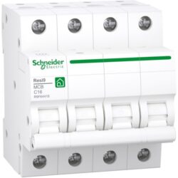 Schneider Residential - Resi9 XB disjoncteur miniature 4P 16A 3kA - R9F64416