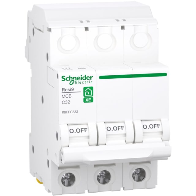 Schneider Residential - Resi9 XE - 3P - 32A - C - 3000A - 230V - R9FEC332 Schneider Residential - Resi9 XE - 3P - 32A - C - 3000A - 230V - R9FEC332