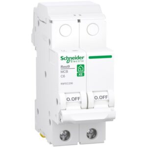 Schneider Residential - Resi9 XE - disjoncteur - 2P - 6A - Courbe C - 3000A - 230V - R9FEC206