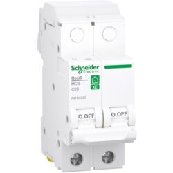 Schneider Residential - Resi9 XE disjoncteur miniature 2P 20A 3kA - R9FEC220