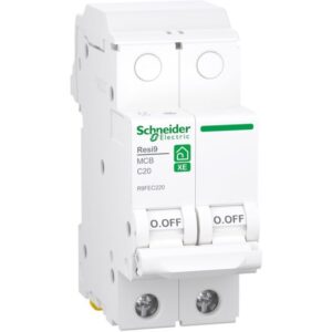 Schneider Residential - Resi9 XE disjoncteur miniature 2P 20A 3kA - R9FEC220