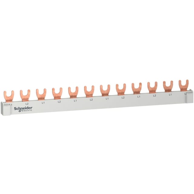 Schneider Residential Resi9 Protection Peigne à fourche 2P Peigne à fourche 2P 12 modules pour tableau électrique