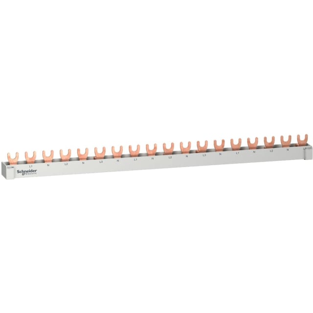 Schneider Residential - Resi9 peigne à fourche 4P 18 modules N L1 N L2 N L3 - R9XFH518 Schneider Residential - Resi9 peigne à fourche 4P 18 modules N L1 N L2 N L3 - R9XFH518