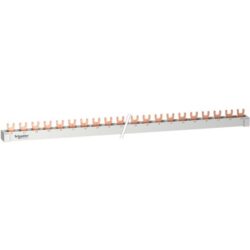 Détails visibles de Peigne de raccordement à fourche 4P 57 modules pour Peignes d’alimentation horizontaux