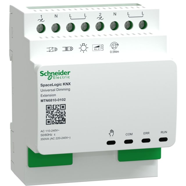Schneider Residential - Spacelogic KNX Universal dimming extension - MTN6810-0102 Schneider Residential - Spacelogic KNX Universal dimming extension - MTN6810-0102