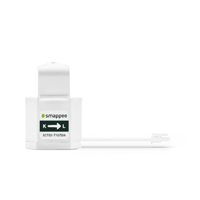 Smappee Transformateur de courant ouvrable 50A Transformateur de courant ouvrable 50A avec câble 30 cm et connecteur blanc