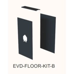 Détails visibles de Kit plaque de base double EV noire EVD-FLOOR-KIT-B pour Accessoires pour bornes de recharge