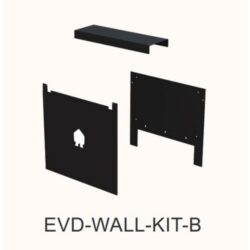 Détails visibles de Kit mural double borne de recharge noir EVD-WALL-KIT-B pour Accessoires pour bornes de recharge