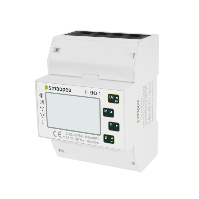Smappee i1 EN3 1 Compteur d’énergie MID Compteur d’énergie MID triphasé Modbus avec écran LCD et boutons de commande
