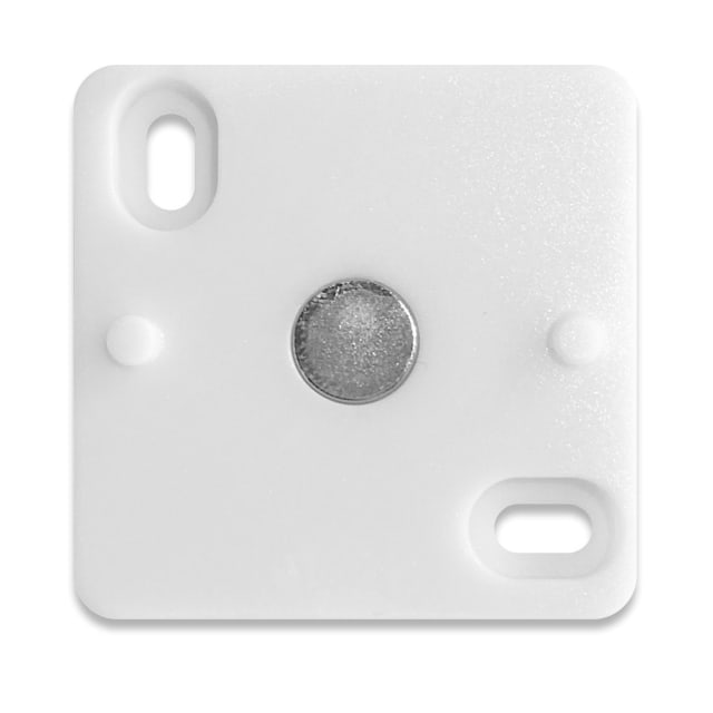 Plaque murale Smappee Infinity AC-IMPW-8 Plaque de fixation murale blanche carrée avec fentes oblongues et pastilles de montage pour Smappee Infinity AC-IMPW-8