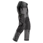 Snickers Workwear - FlexiWork Pantalon+ de travail avec poches holster, gris acier, taille 46 - 69025804046 – Image 5