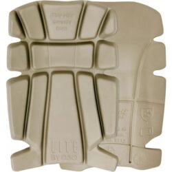 Genouillères D3O Lite sable taille unique, configuration visible