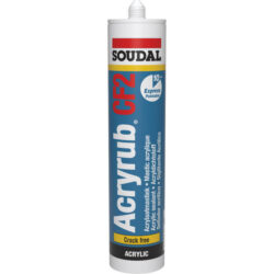 Soudal - Mastic acrylique - Acryrub CF2 - cartouche 310ml - 121616