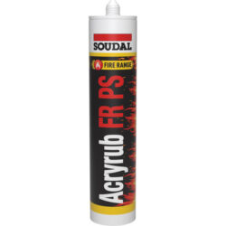 Soudal - Mastic acrylique coupe-feu - Acryrub FR PS - cartouche 310ml - 146660