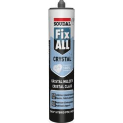 Soudal - Mastic colle hybride Fix ALL Crystal - cartouche 290ml - 110980