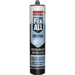 Soudal - Mastic colle hybride Fix ALL Crystal - cartouche 290ml - 110980