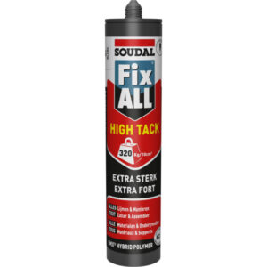Soudal - Mastic colle hybride Fix ALL High Tack - Blanc cartouche 290ml - 100268